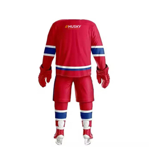 Fabricants sur mesure, vente en gros d'uniformes de hockey sur glace pour adultes, haute qualité, 100% polyester imprimé, antibactérien, toutes saisons - Product Image 2