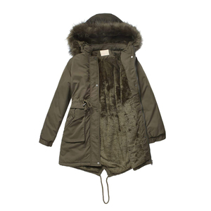 Parka thermique imperméable pour femme avec capuche à bordure en fourrure, fermeture éclair personnalisable, logo, veste d'automne, prix de gros usine - Product Image 4