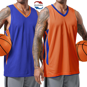 Wholesale Latest Men's <b>Basketball</b> Jerseys Uniforms 100% Polyester Eco-Friendly & Anti-Bacterial Sleeveless Comfortable Wear - Product Image 6