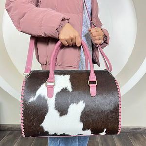 Nueva Bolsa de Viaje de Cuero Vacuno Genuino de Alta Calidad, Diseño Personalizado al por Mayor, Bolsa de Mano de Fin de Semana para Mujer - Product Image 4