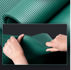 Colchoneta de Ejercicio Gruesa de 20 mm, 200 cm x 80 cm, Verde, para Gimnasio, Fitness, Entrenamiento en Casa y Yoga - Product Image 5