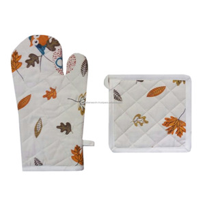 Mitaines de four imprimées abordables Élégance moderne Couleur unie Résistant à la chaleur Équipement de cuisine pour la cuisson et la cuisson Assurer la sécurité - Product Image 5