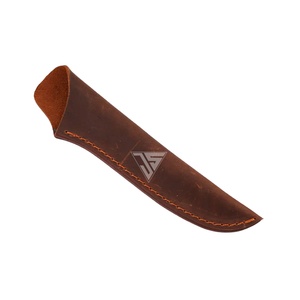 Couteau de chasse en peau de vache professionnel gaine en cuir protecteurs de haute qualité couverture de couteau avec boucle de ceinture - Product Image 1