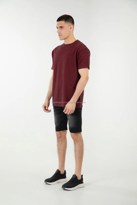 T-shirt d'été rouge 2026 OEM le plus demandé, coupe classique confortable, imprimé numérique, écologique et respirant, en tissu 100 % coton - Product Image 2
