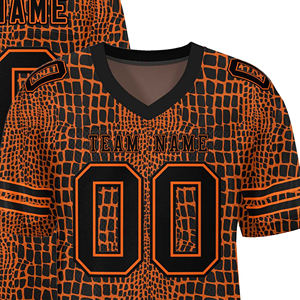 Maillots de football américain pour adultes, personnalisables, à manches courtes, grande taille, impression par transfert thermique, vente en gros - Product Image 5