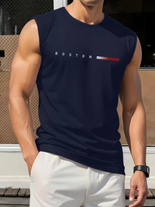 Quick-Drying Lightweight Microfiber Mesh <b>Running</b> Singlet Men's Tank Tops - Product Image 4