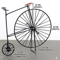Décoration de table multifonctionnelle en fil métallique pour vélo - Design moderne pour la maison