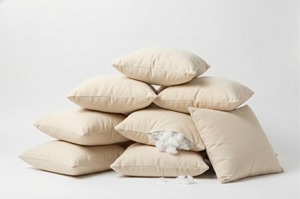 Housse de coussin en coton ivoire, housse de coussin unie pour canapé-lit, décoration intérieure, lavable, durable, confortable, tissu uni. - Product Image 3