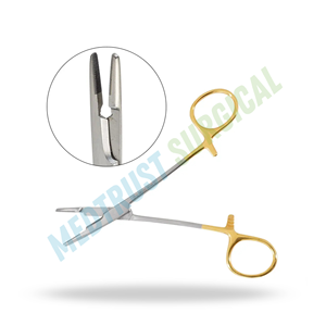 Porte-aiguilles Olsen Hegar, ciseaux TC 12 cm en carbure de tungstène, instrument chirurgical pour la suture et la coupe - Product Image 2