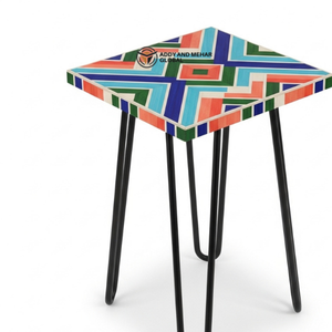 Luxury Blue Bone Inlay <b>Stools</b> <b>Table</b> – Artisan Handmade Statement Side <b>Table</b> Ottomans - Product Image 3