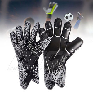 German <b>Latex</b> Palm Customized Football Goalkeeper Gloves Custom Match Training Finger Save OEM Manufacturer Wholesale - Product Image 6