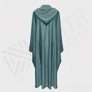 Abaya Kimono OEM 2025 pour femmes musulmanes, en tissu polyester épais, doux et très extensible, col en V, manches longues, ornée de perles, longueur cheville - Product Image 2