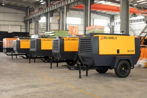 250 CFM Máy nén khí di động duy nhất Vít Máy nén khí towable điều khiển 8bar di động DIESEL Máy nén khí - Product Image 2