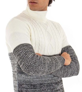 Pull en tricot doux de qualité supérieure pour homme, col rond, manches longues, chaud, décontracté, vêtements d'hiver pour l'extérieur par temps froid - Product Image 5