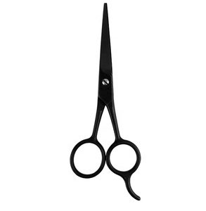 Ciseaux de coiffure professionnels en gros pour barbiers, ciseaux japonais noirs pour la coupe de cheveux - Product Image 2