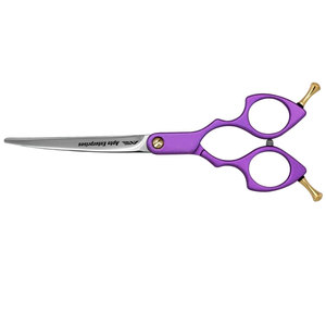 Professional Steel Pet Grooming <b>Scissors</b> in Purple Durable <b>Dog</b> and Cat Hair Cutting Shears with Adjustable Tension Screw - Product Image 2