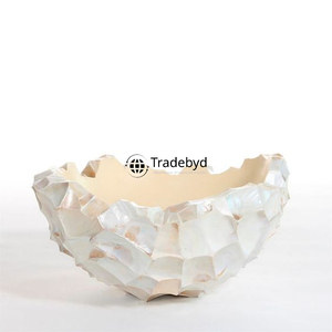 Bol décoratif rond de luxe fait main avec incrustation de nacre, accent de table haut de gamme Tradebyd - Product Image 6
