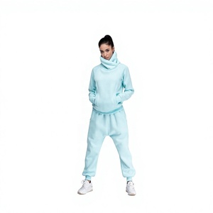 Pantalon de jogging pour femme, couleur unie, taille mi-haute, fermeture élastique, coupe droite, grande taille, écologique, pour l'automne et les loisirs - Product Image 1