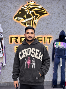 Sweat-shirts à capuche unisexes personnalisés en molleton épais noir délavé, streetwear graphique, conception de logo personnalisée, vêtements OEM en gros - Product Image 1