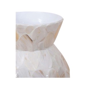 แจกันโต๊ะทรงโมเดิร์นพรีเมียมทำจากเปลือกหอยมุกเวียดนาม - Product Image 3