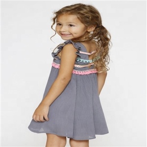 Vestido de verano de muñeca con volantes, manga corta, bonito encaje en la parte delantera y trasera - Product Image 4