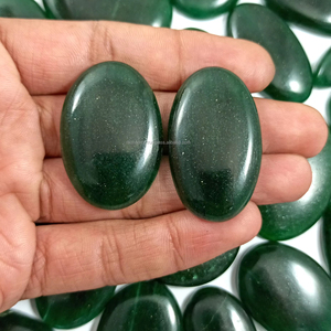 Pierres précieuses d'aventurine verte naturelle en vrac, cabochons, pierres à facettes, cristal, export en gros, Inde - Product Image 3