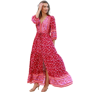 Vestido Maxi Estampado para Mujer, Elegante para Uso Diario - Product Image 2