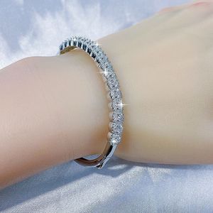 Wholesale 925 Sterling Silver Moissanite Bracelet with D Color VVS1 Stones for <b>Men</b> Women Daily Wear Wedding and Luxury Gift Use - Product Image 4