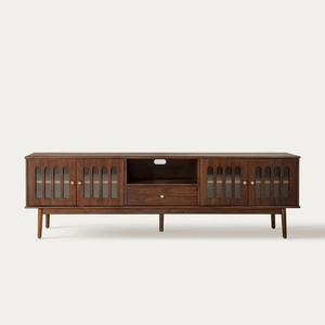 Modern Wood Living Room Cabinet with Flat Panel Doors for Stylish House Storage <b>Sideboard</b> for Home Bedroom and Entryway - Product Image 1