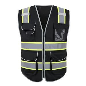 Custom Hi Vis Reflective <b>Work</b> Vest Polyester Safety Workwear Vest <b>Waterproof</b> High Visibility Utility Tactical OEM Vest - Product Image 4
