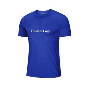 T-shirt de sport pour homme en gros, 100 % coton tricoté, respirant, séchage rapide, vêtements de fitness pour la gym - Product Image 2