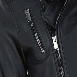 Veste en cuir originale Veste de motard noir pour hommes Vestes en cuir de vachette véritable entièrement personnalisées pour hommes - Product Image 5