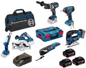 ซื้อชุดเครื่องมือไฟฟ้า BOSCHS 18V 5 ชุด รับฟรี 2 ชุด พร้อมแบตเตอรี่ลิเธียม 4 ก้อน 18V x 5Ah จำนวน 30 ชิ้น - Product Image 2