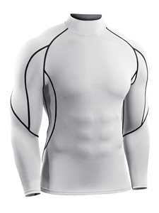 Men Compression <b>Tops</b> Sports Gym Quick Dry T-shirt Mens <b>Thermal</b> Tights Fitness Shirt Base <b>Top</b> with Different Pattern Cutting - Product Image 3