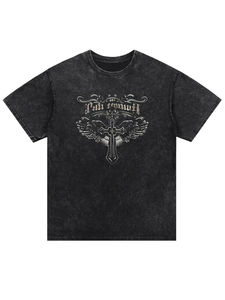 เสื้อผ้าผู้ชายแบบสบายๆ ผ้าเทอร์รี่ทวิลล์ ผ้าฟลีซเจอร์ซีย์ ทรงหลวม ระบายอากาศได้ดี ไซส์ใหญ่  ถักทอเป็นมิตรกับสิ่งแวดล้อม รับผลิตแบบ OEM/ODM พร้อมโลโก้ตามสั่ง แห้งเร็ว - Product Image 2