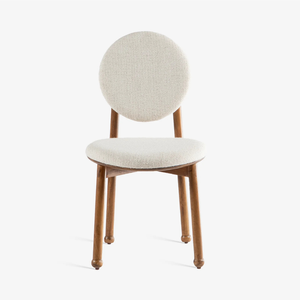 Midcentury Modern Wood <b>Round</b> <b>Dining</b> <b>Table</b> Set with <b>4</b> <b>Chairs</b> Solid Back Design <b>for</b> Home <b>Dining</b> Room Furniture - Product Image 6