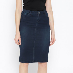 Premium Quality Trendy Best Style Women's Denim Skirts Custom Acid Wash Women's Denim Skirts - Product Image 1