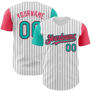Camiseta de Béisbol Personalizada, Transpirable, con Estampado de Equipo, Proveedor OEM, Verano, Unisex, 100% Poliéster, Manga Corta - Product Image 1