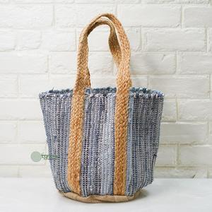 Sac fourre-tout tendance 2026 en cuir et jute fait main, style bohème, éco-responsable, sac messager pour femme, idéal pour les voyages - Product Image 2