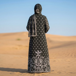Open Front Loose Breathable <b>Abaya</b> with Matching Hijab for Muslim Women Modest Wear <b>Prayer</b> Islamic Floor Length Dubai Style - Product Image 4