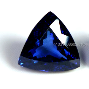Piedras preciosas certificadas sueltas de tamaño calibrado de alta calidad de corte facetado trillón de tanzanita natural a precios asequibles OEM - Product Image 3
