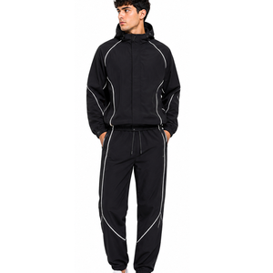 <b>Men</b> Nylon Tracksuit Breathable Athletic Wear Windbreaker <b>Jacket</b> and Pants Custom OEM ODM Supplier <b>Men</b> Nylon Tracksuit - Product Image 5