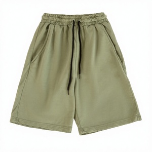 Latest Summer Fashion Casual Mens Solid Custom Design 100 Percent Cotton Breathable Mid Waist <b>Shorts</b> Loose Fit - Product Image 1