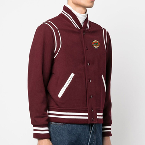 Veste universitaire brodée haut de gamme, sur mesure, en laine, style bomber, pour équipes de baseball, fabricant OEM en gros - Product Image 3