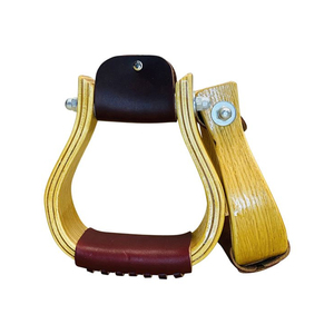 Estribos de Madera para Montar a Caballo, Reposapiés de Madera Maciza Duraderos, Accesorios Ecuestres Hechos a Mano - Product Image 2