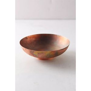 Cuenco de Cobre Antiguo Hecho a Mano - Elegante Centro de Mesa Decorativo de Metal para Frutas y Ensaladas para el Hogar, Hotel o Restaurante - Product Image 1