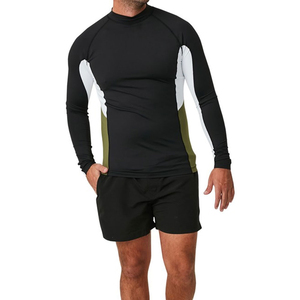 Camiseta Unisex de Manga Larga con Protección UV, Color Negro, Blanco y Verde Oliva, de Secado Rápido, Transpirable, 300g, Spandex y Poliéster - Product Image 1