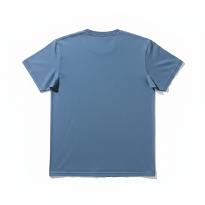 T-shirt vintage bleu délavé au soleil - Tee-shirt uni minimaliste - Product Image 2