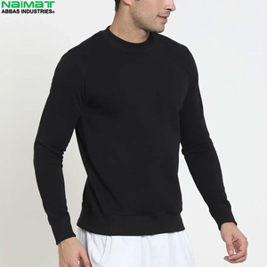 Relaxed Fit Loungewear Outer Layer Crewneck Sweatshirt Men <b>Comfy</b> Cotton Soft Material Pullover Fleece Top - Product Image 6