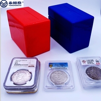 Boîte de rangement pour 10 pièces de monnaie en plastique anti-poussière et anti-rayures, montage facile, compatible avec les supports de pièces de monnaie classées NGC